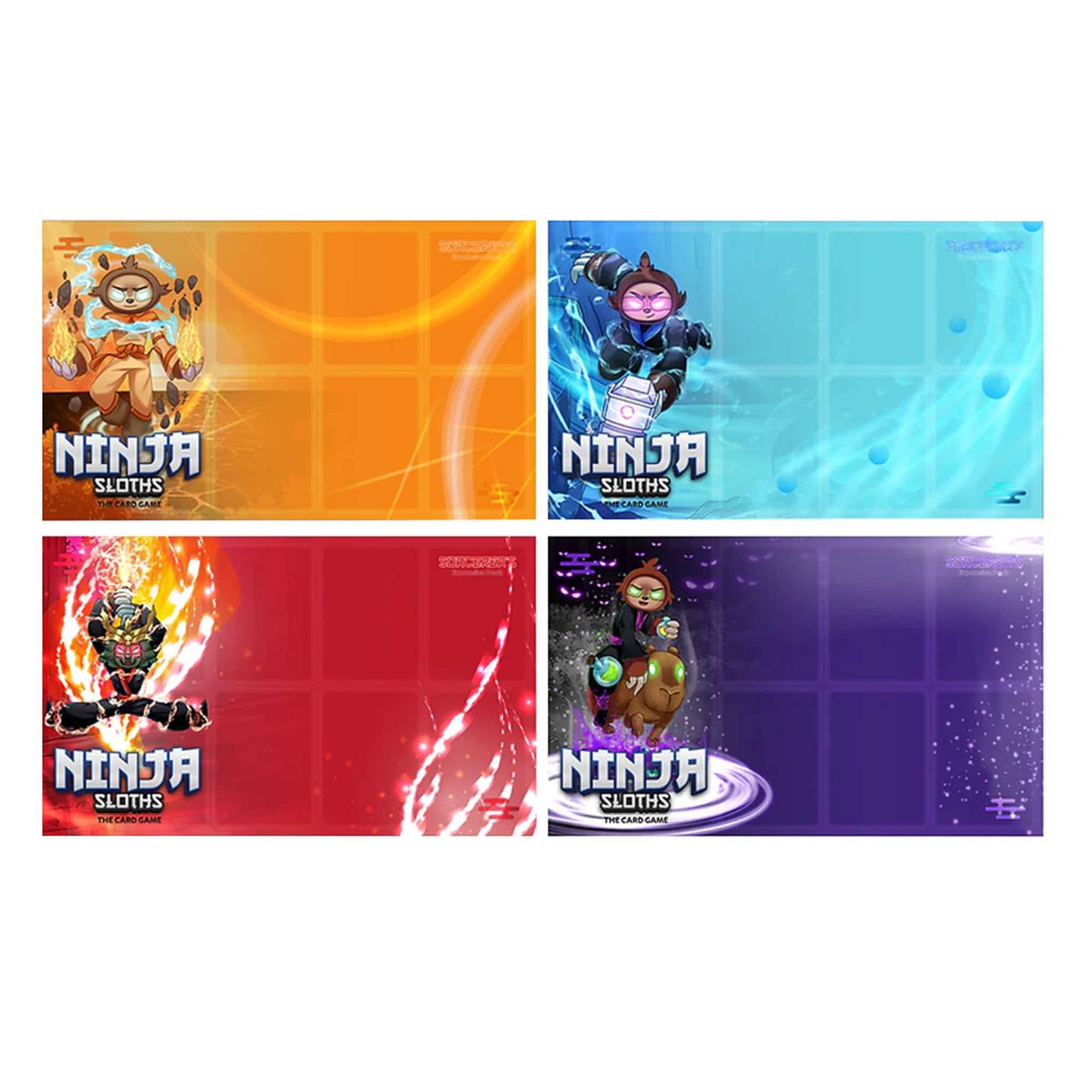 Game Mats (Set of 4): Ninja Sloths