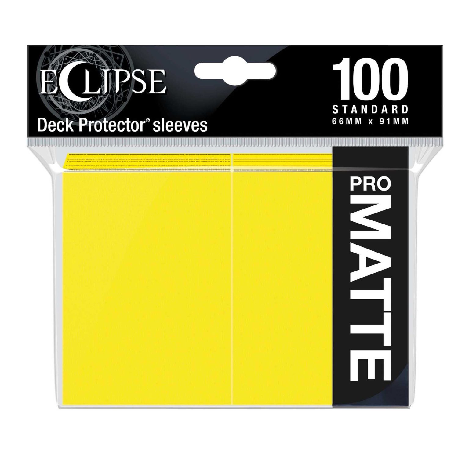 Eclipse Matte Standard Sleeves: Lemon Yellow (100)