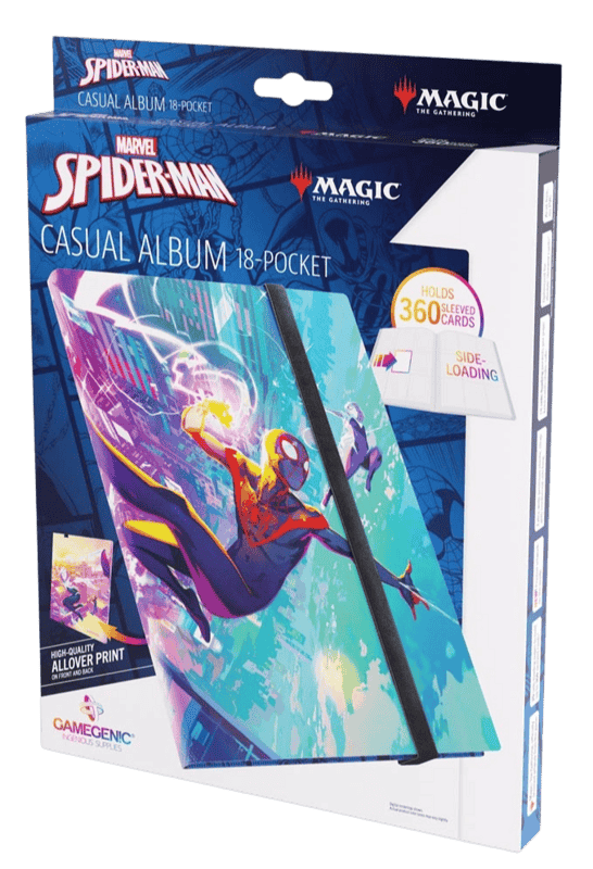 Gamegenic MTG Marvel's Spider-Man 18-Pocket Album- Spider-Man/Spider-Gwen   Triple Helix Wargames