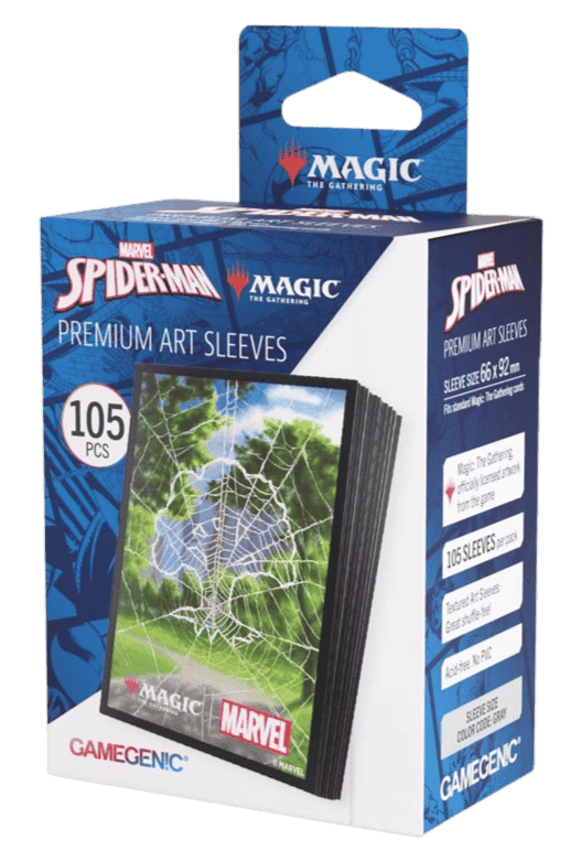 Gamegenic MTG Marvel's Spider-Man Premium Art Sleeves- Spider-Man Forest   Triple Helix Wargames